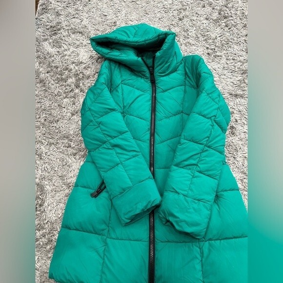 NEW Bernardo Women Quilted Puffer Winter Jacket Coat Size S Green - Picture 7 of 10